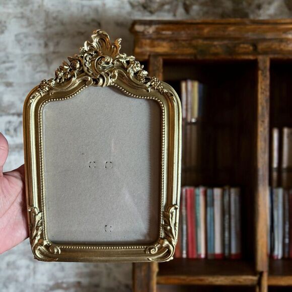 Nicole Miller Antique Gold Finish Photo Picture Frame Ornate Baroque Style Lot 3 - Picture 5 of 15